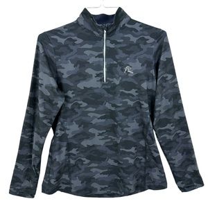 RHOBACK Pullover Camo Quarter Zip The Circuit Long Sleeve